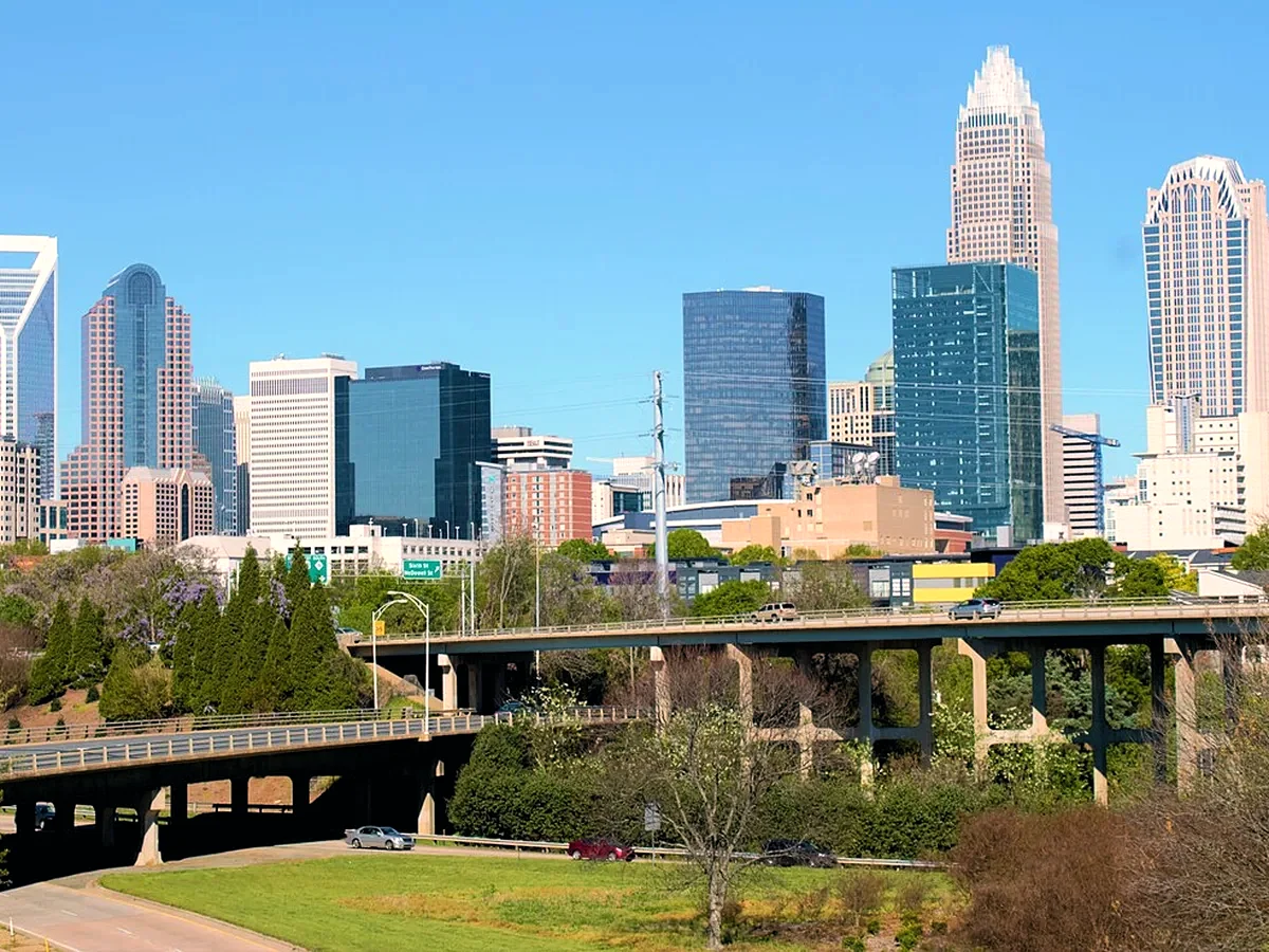 The Uptown Charlotte skyline